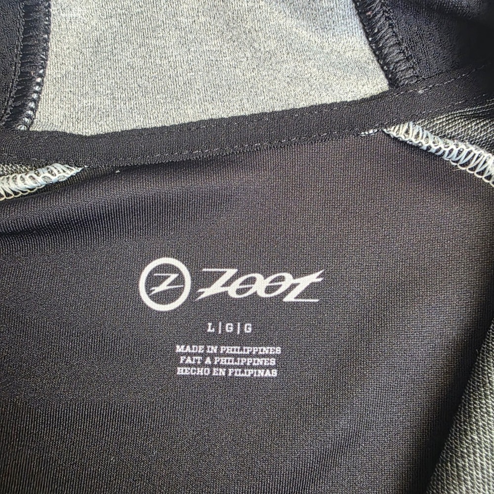 Zoot Ironman Boulder Full Zip Hoodie Womens Large Gray Black Colorado Athletic L - Picture 4 of 7